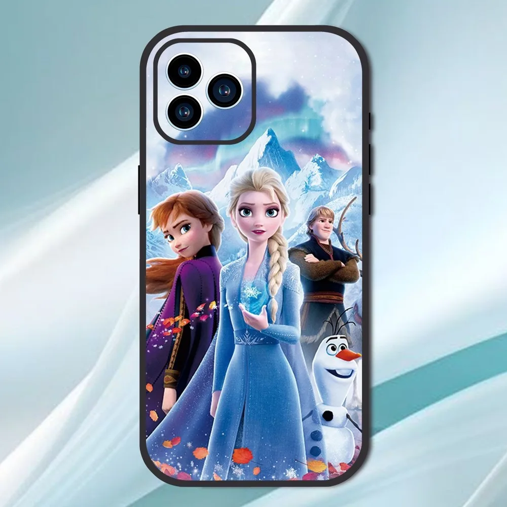 Чехол для телефона MINISO Disney F-Frozen II iPhone 13 12 11 14 15 Pro XS Max XR X 8 7 6S 6 Plus мягкий