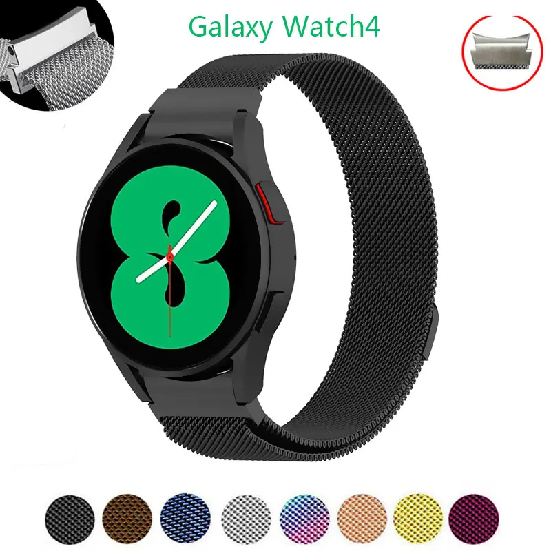 

Магнитный ремешок для Samsung Galaxy Watch 4 Classic 46 мм 42 мм, металлический браслет для наручных смарт-часов galaxy watch 4 40 мм 44 мм