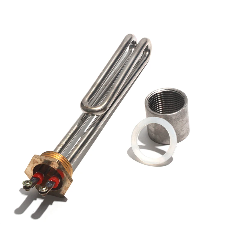 

SNDHEATER 304 электрический нагревательный элемент из нержавеющей стали, бустерная трубка для водонагревателя DN25/32 мм/G1 "ac110в/20 в/380 В 1/2/3/4/6 кВт