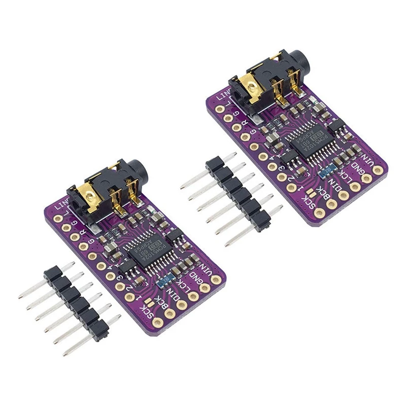 

2X PCM5102 I2S IIS Digital Audio DAC Decoder Module Stereo DAC Digital-To-Analog Converter Voice Module For Raspberry Pi