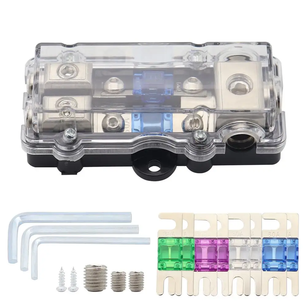 

Car 2-way Fuse Holder Replacement Vehicles Audio Amplifier System Multi-way Insert Fuse Box Auto Modified Parts