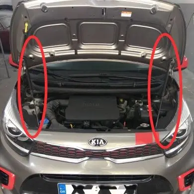 Передний капот для Kia Picanto Morning (JA) 2017-2023 модификация капота опора подъема стойки