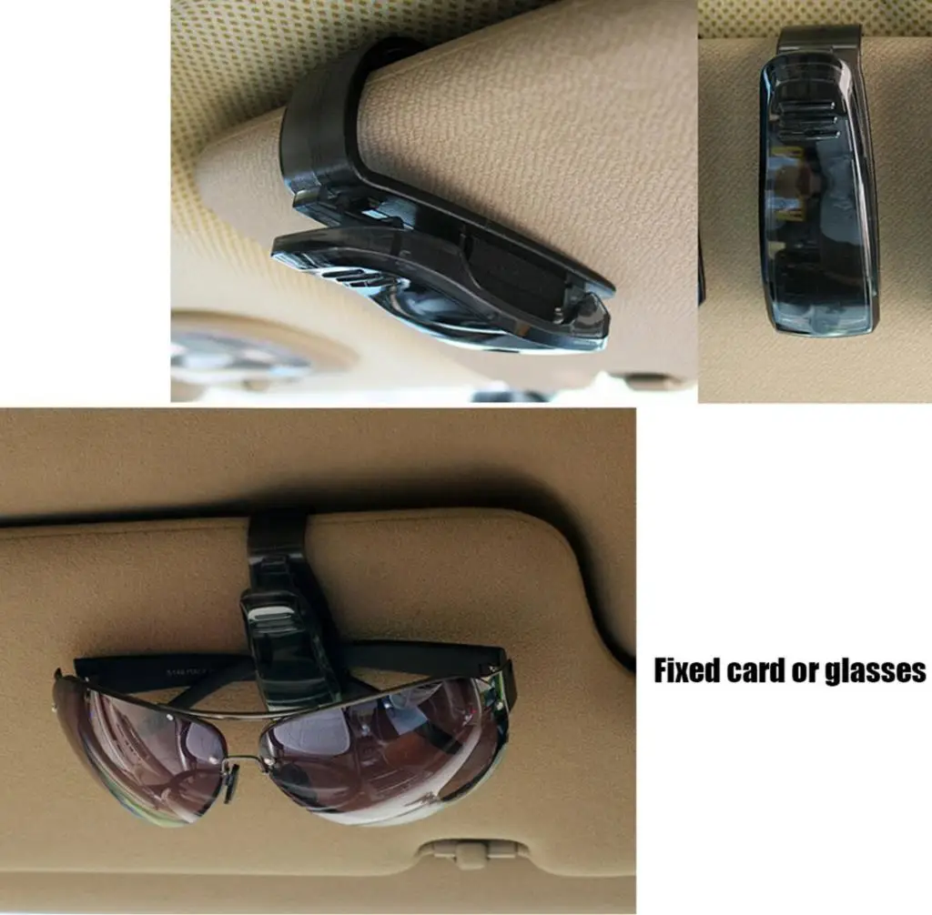 2018 Hot Sale Car Sun Visor glasses Holder Ticket Clip FOR Mitsubishi ASX Lancer 10 9 Outlander Pajero For Suzuki Swift Grand Vi