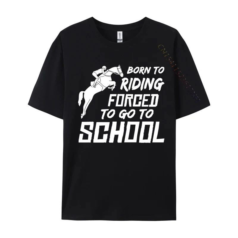 Equestrian Jumping Horses Equine Riding School Horse 2 Crazy T Shirt For Men Cheap Custom Clothing Cotton