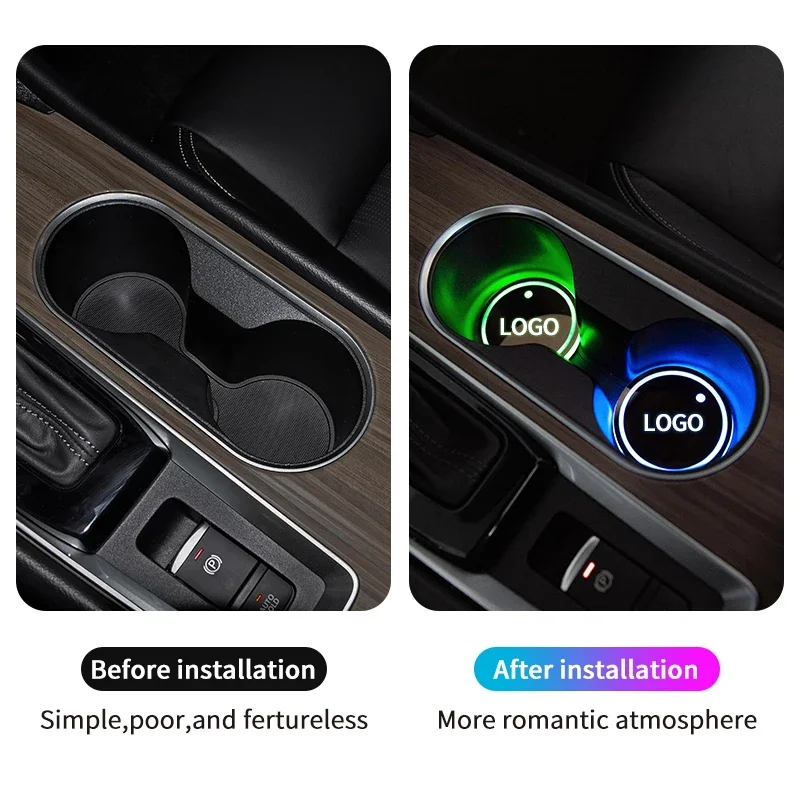 СВЕТОДИОДНЫЙ Автомобильный держатель для напитков эмблема Citroen Saxo декоративное