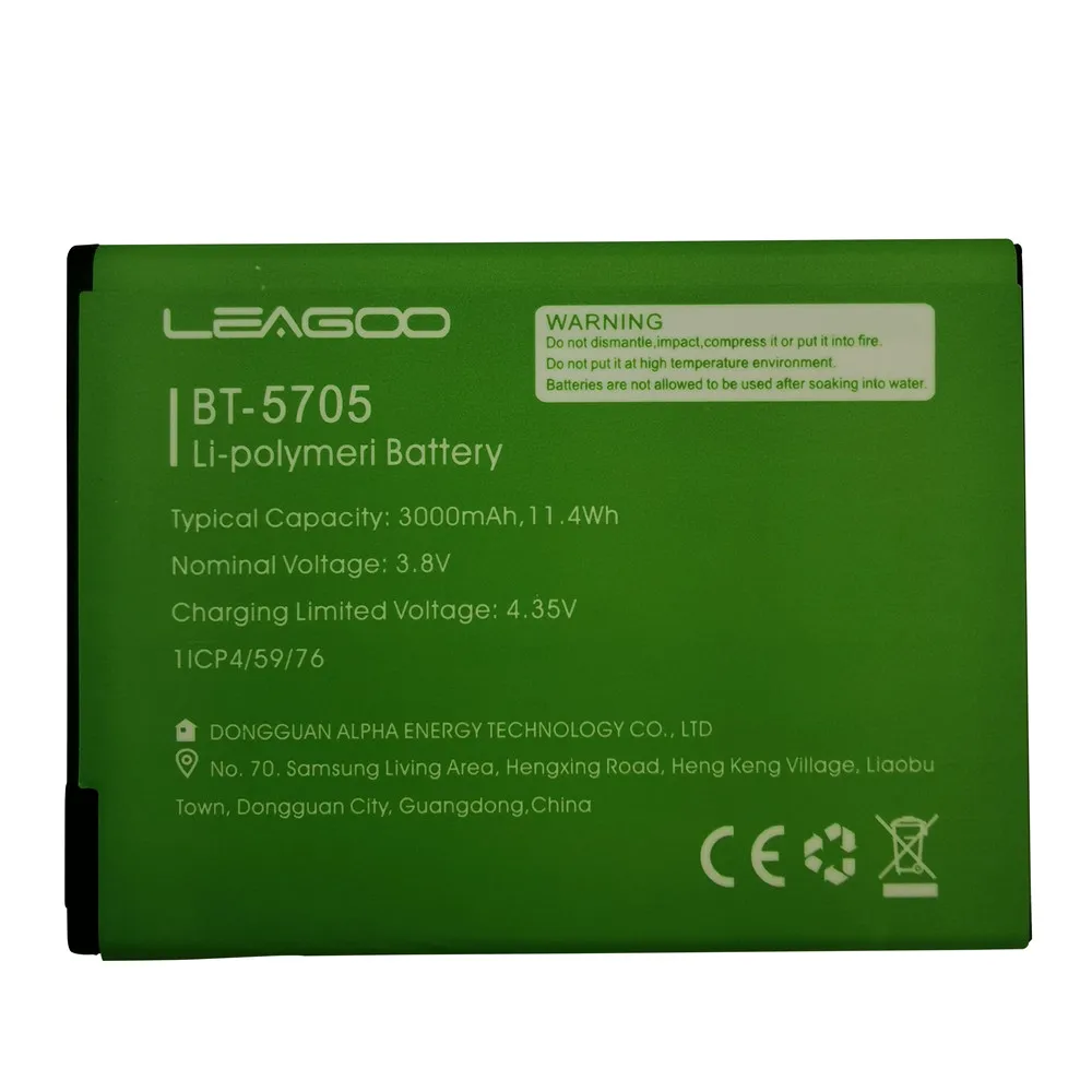 2022 years 100original new bt 5705 3000mah battery for leagoo m9 pro m9pro bt 5705 mobile phone smart parts bateria free global shipping