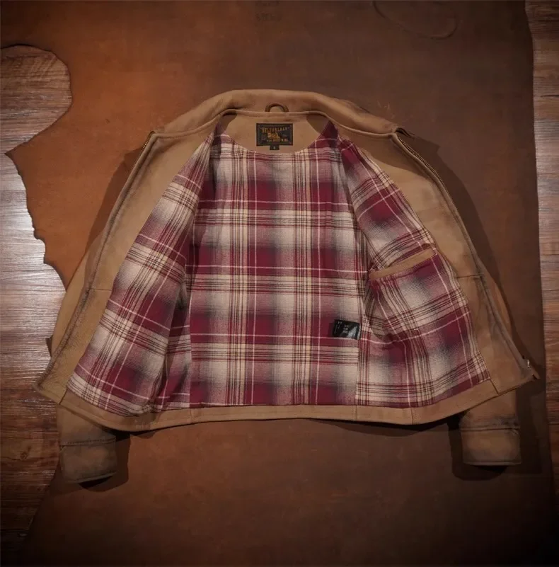 Новинка! Оптовая продажа роскошная винтажная куртка из натуральной кожи.