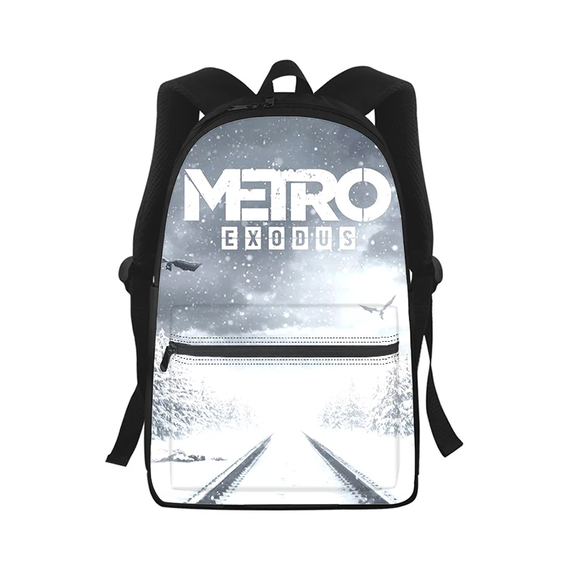 Metro Redux game Men Women Backpack 3D Print Fashion Student School Bag Laptop Backpack Kids Travel Shoulder Bag