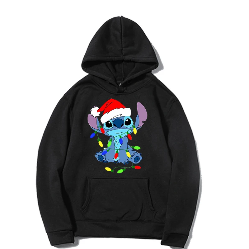 

Disney Lilo Stitch Cartoon Women's Casual Cartoon Hoodie Printed Top