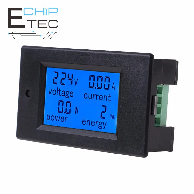 

100A AC 80~260V Power Meter Accurate Voltmeter KWh Watt Energy Meter Voltage Current Power Monitor Tester