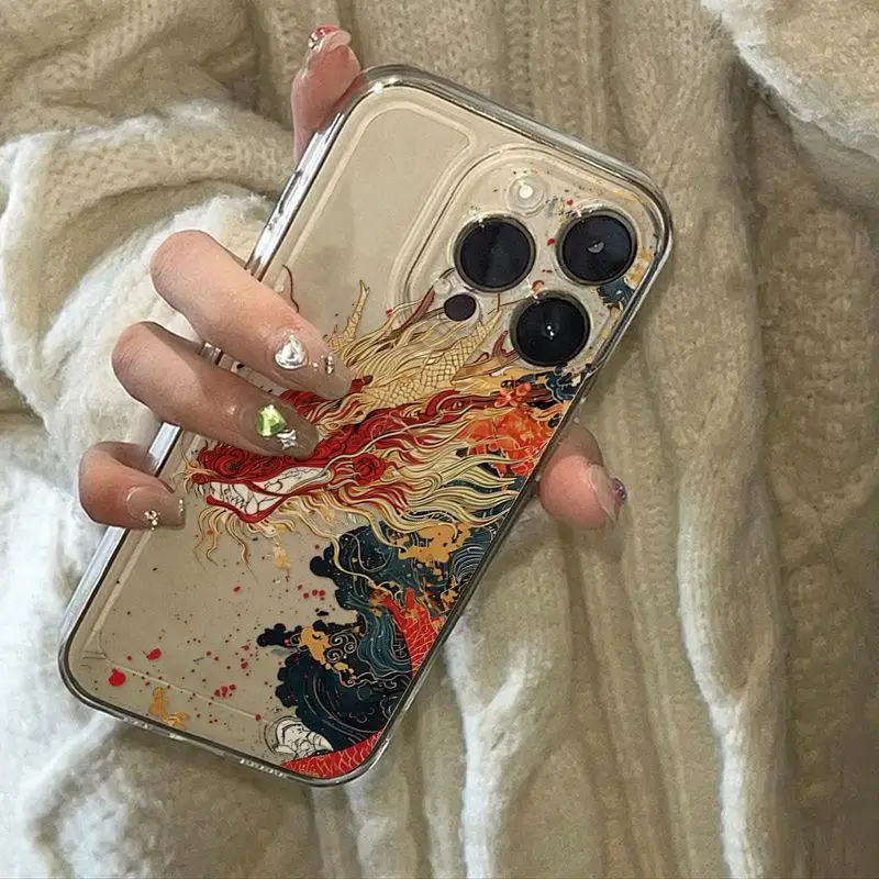 Чехол для телефона 3D Dragon Samsung Galaxy A54 A14 A25 A24 A15 A05S A05 M23 M54 5G A03 Core S20 Plus FE Note 20 Ultra мягкий