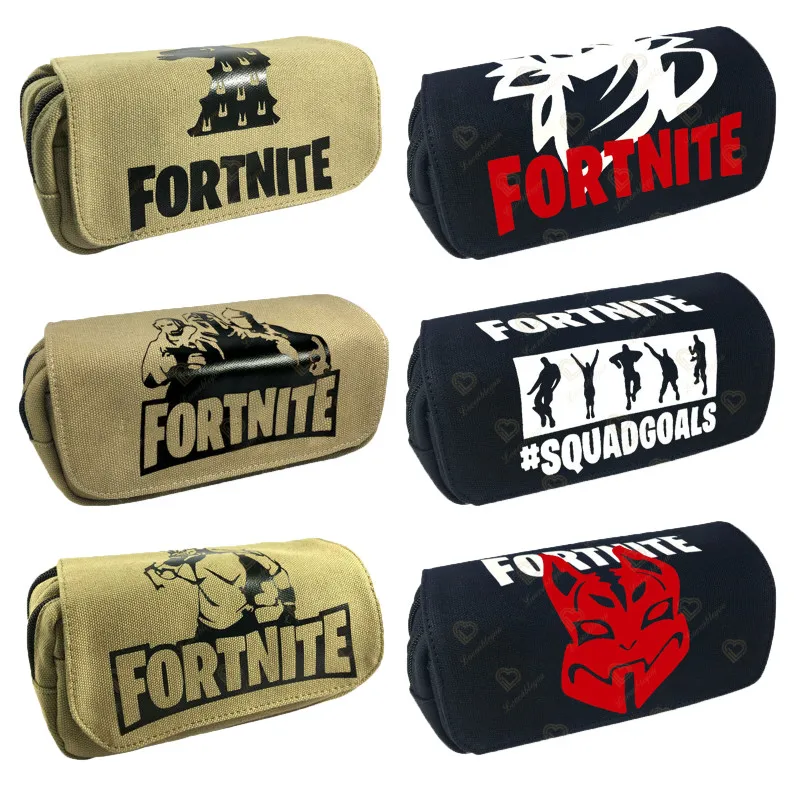 

Pencil Bag Fortnite Cartoon Peely Pencil Case Drift Canvas Organizer Zipper Pouch for Student Stationery Boys Girs School Gifts