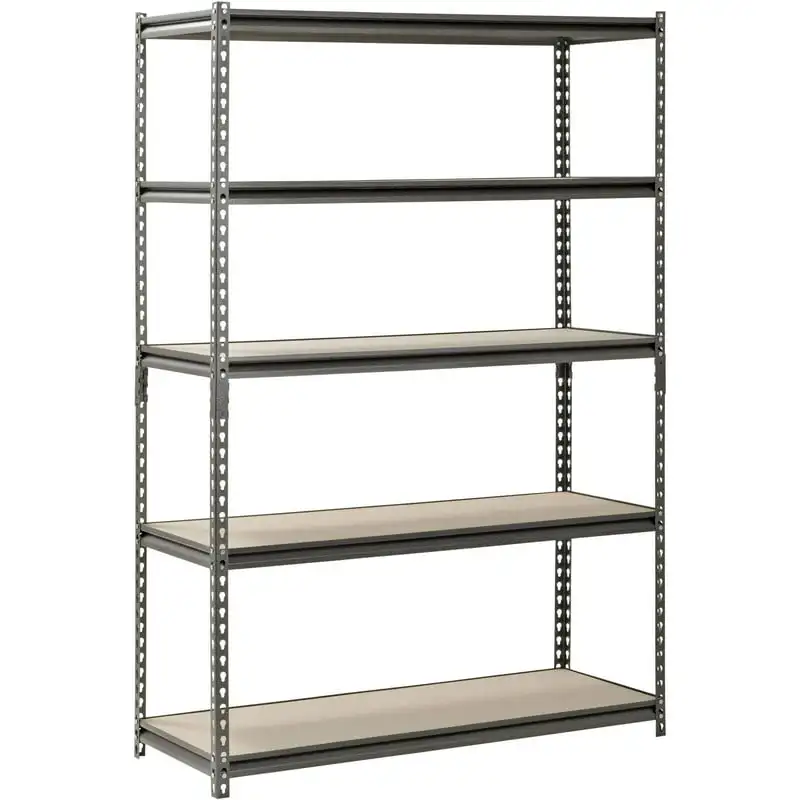 

x 18"D x 72"H 5-Shelf Steel Freestanding Shelves, Silver