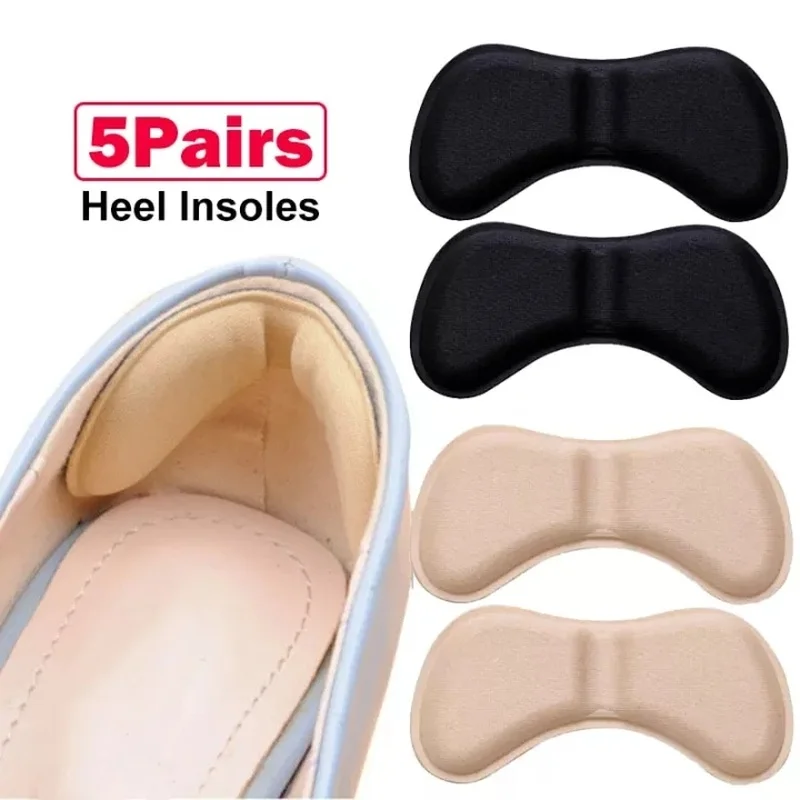 10Pcs Heel Insoles Patch Pain Relief Anti-wear Cushion Pads Feet Care Heel Protector Adhesive Back Sticker Shoes Insert Insole