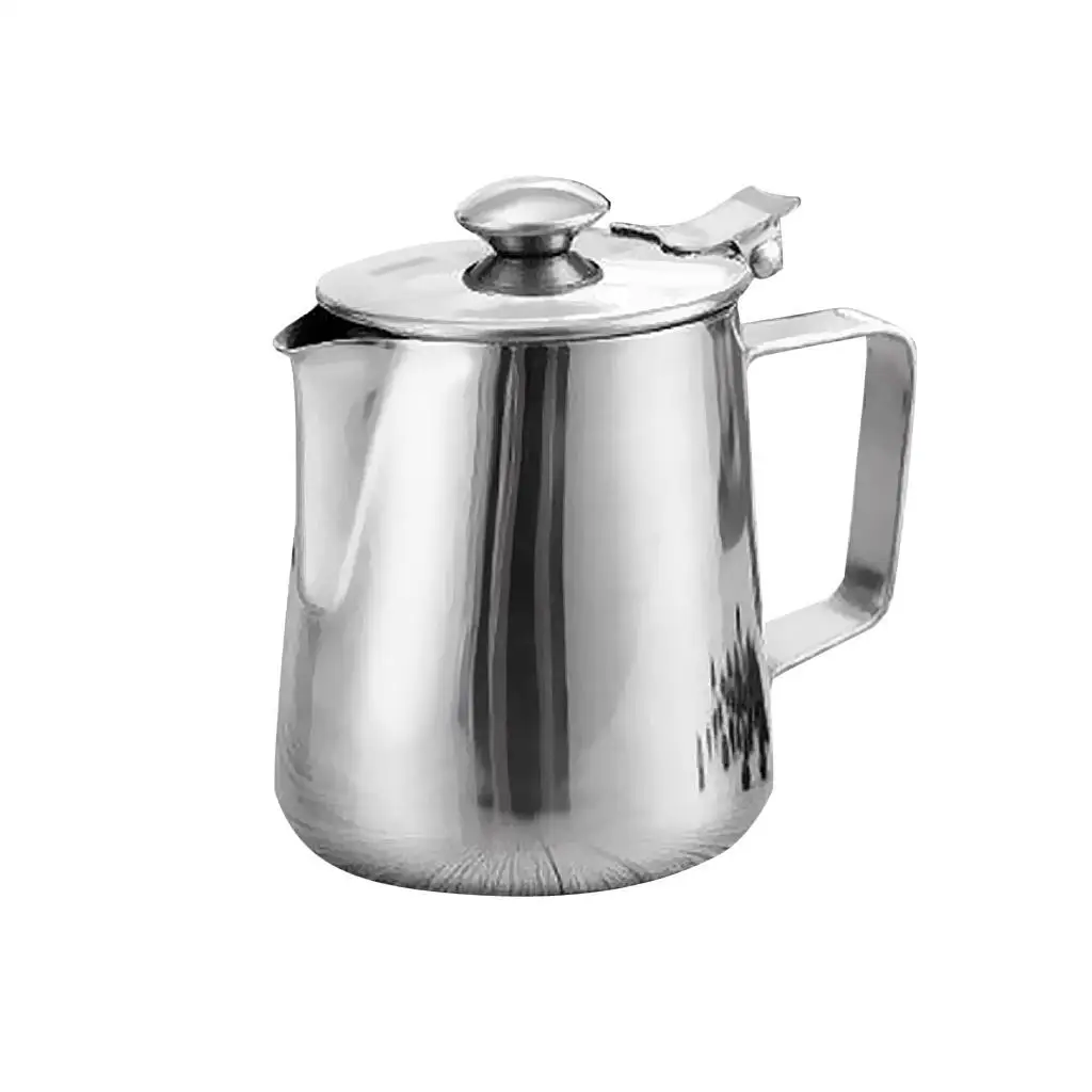 

Large Capacity Thickened Stainless Steel Cold Water Kettle With Lid Measuring Cup Floral Cup Milk Tea Water Kettle