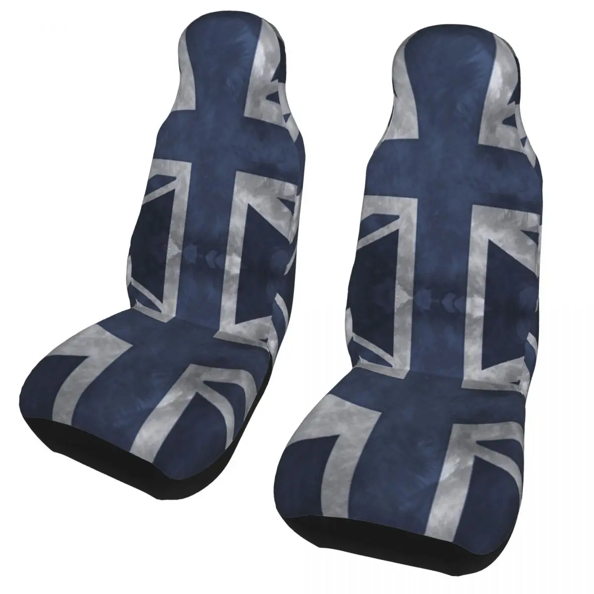 

Blue Distressed Union Flag Car Seat Cover Four Seasons For SUV Freedom Front Rear Flocking Cloth Cushion Polyester Fishing