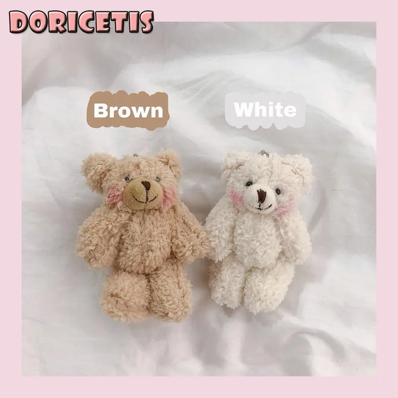 

Baby Accessories Cute Plush Bear Doll Pendant Brooch Children Soft Lovely Keychain Mommy Bag Ornaments New Kids Clothes Brooch