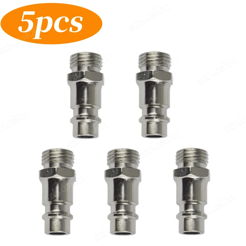 

5 Шт., Пневматический Быстроразъемный Фитинг Европейского Стандарта, Разъем Для Воздушного Шланга, Внешняя Резьба