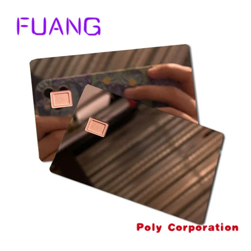 China's Professional Manufacturers Factory Stock 4442 Chip Slot Credit Card Size Metal Bank Credit Card with Magnetic Strip