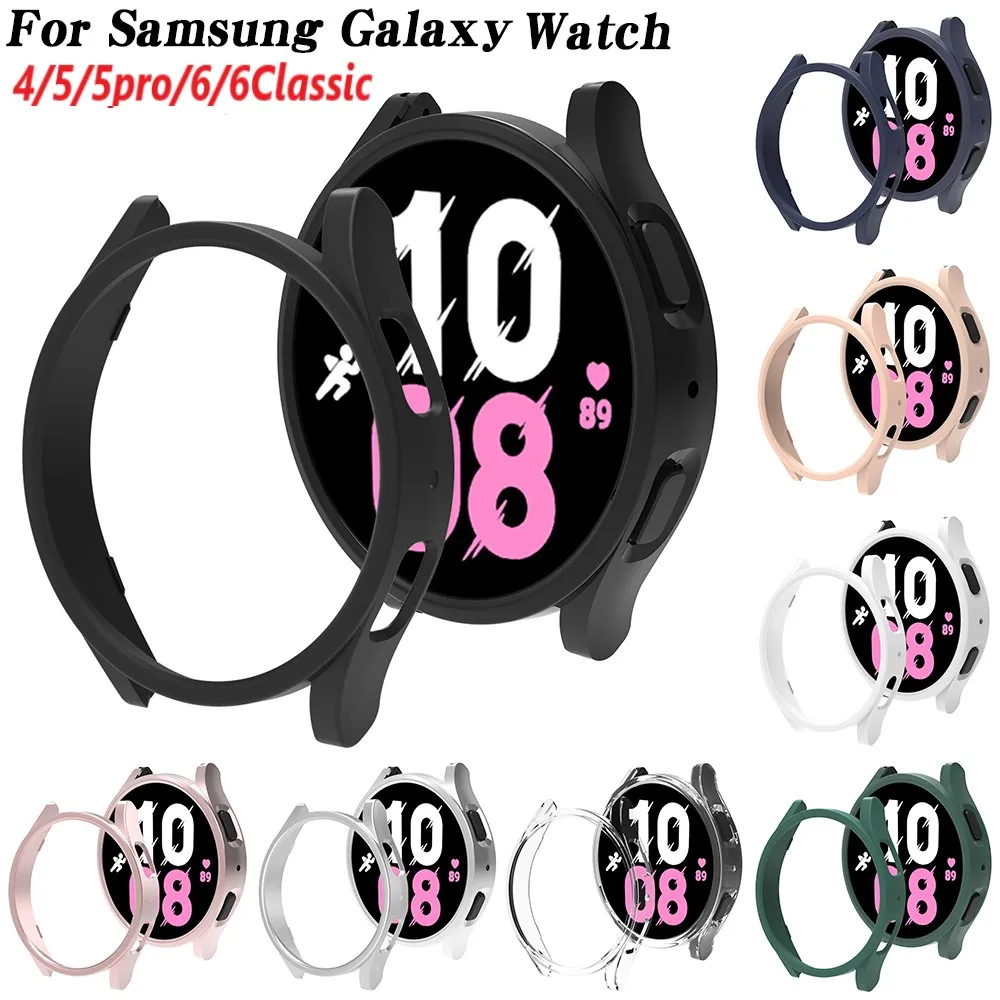 

Cover for Samsung Galaxy Watch 4/5/6 40mm 44mm 5pro 45mm PC Protective Bumper Shell for Galaxy Watch 6 43mm 47mm Protector Case