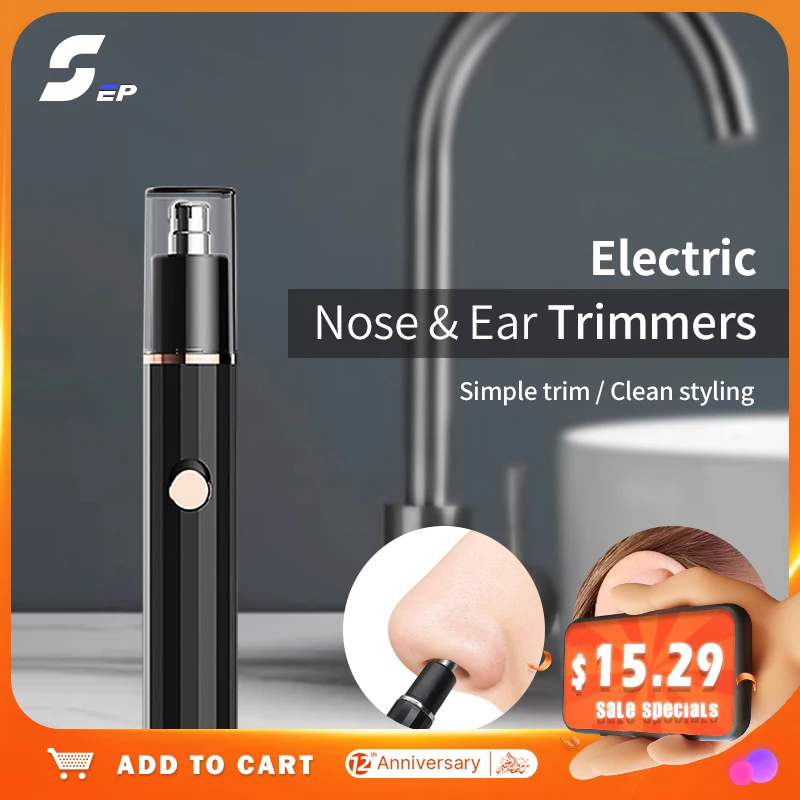 

Electric Nose & Ear Trimmer Rechargeable Shaver Painless Eyebrow and Facial Hair Trimmer for Men Women Safety Removal Cleaner