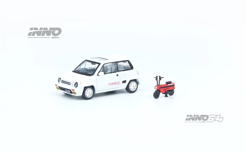 INNO 1:64 HONDA CITY TURBO II Белый Красный MOTOCOMPO литая модель автомобиля | Игрушки и хобби