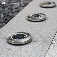 4pcs 48101216 led solar ground light waterproof garden pathway solar lamp for home yard driveway lawn road whitewarm white