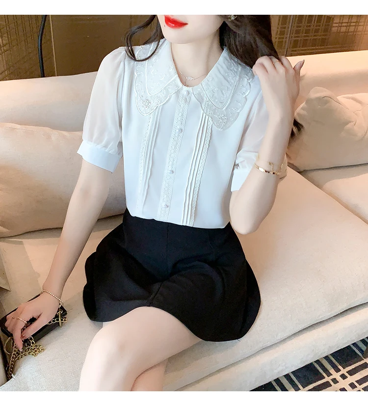 

Женский новый однотонный топ с коротким рукавом, модный и удобный