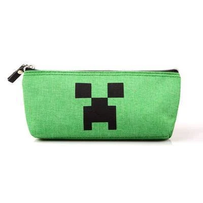 Фото 1 шт. пенал для карандашей Minecraft, мультяшный, креативный, двухслойный, для школьников, большой вместимости, сумка-игрушка №3