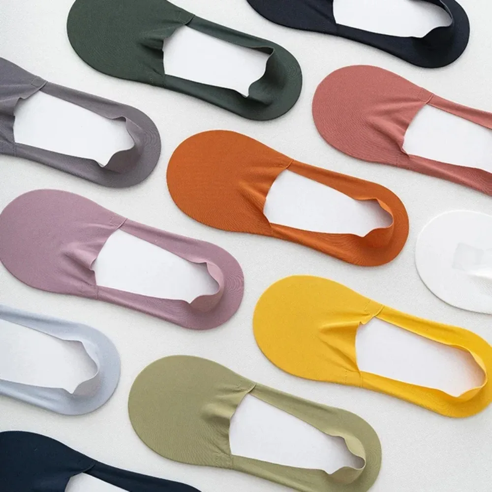 Носки мужские хлопковые тонкие дышащие Нескользящие шелковые впитывающие пот из