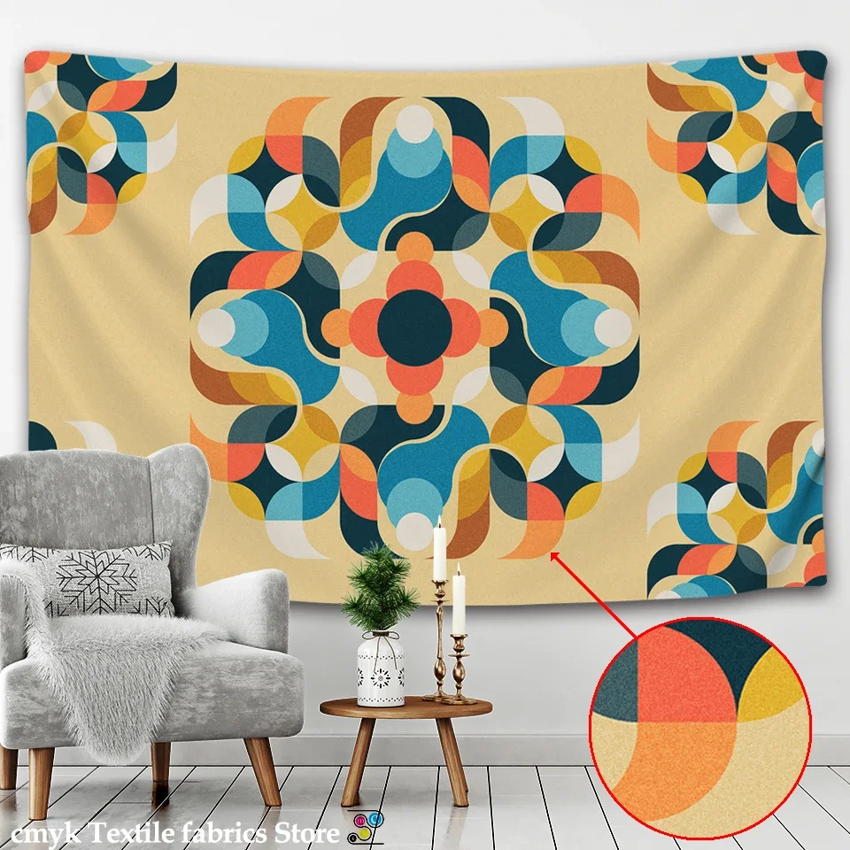 Мандала гобелен хиппи Индия Бохо настенный декоративный богемный коврик для