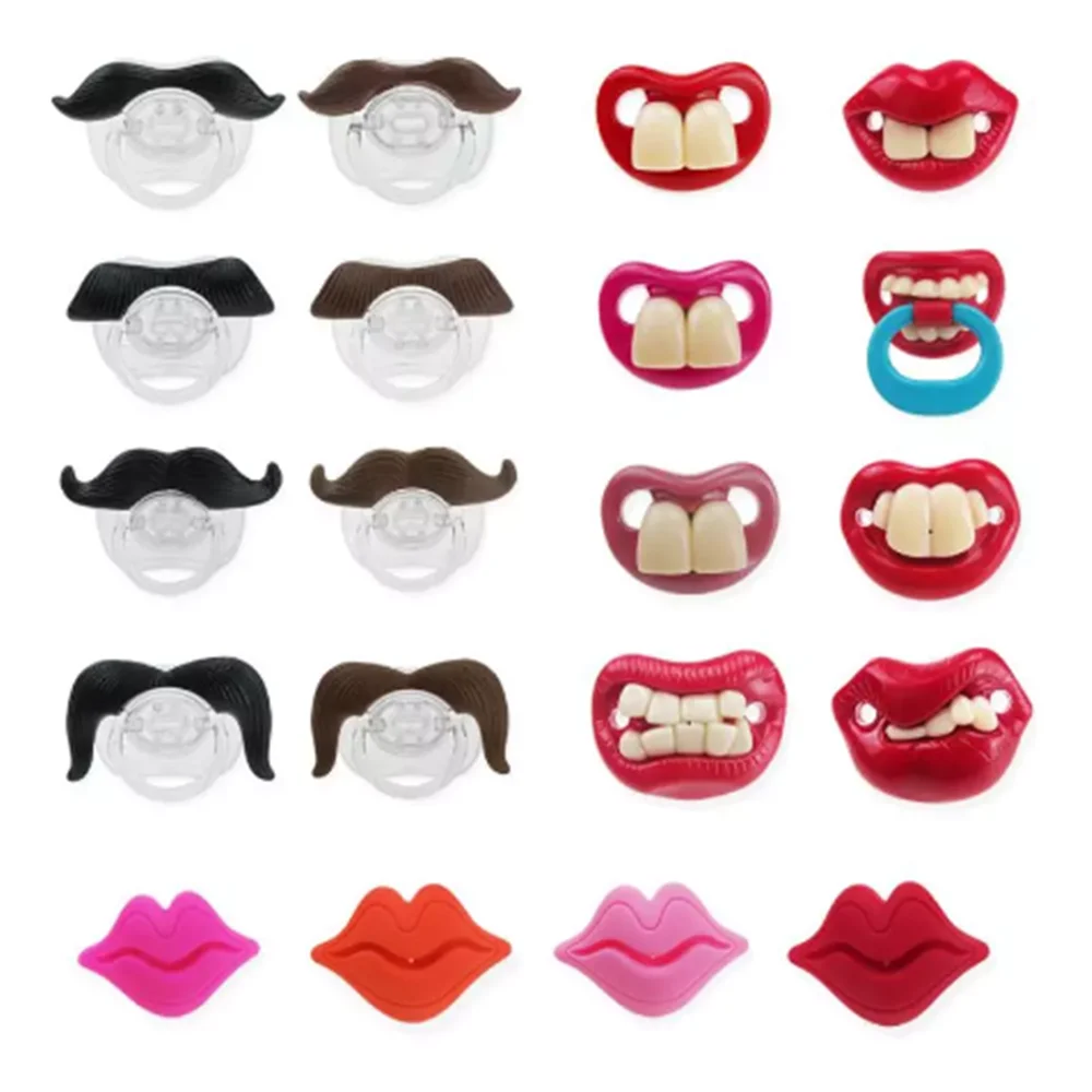 

1pcs Funny Pacifier Silicone Nipple Dummy Baby Soother Joke Prank Toddler Orthodontic Nipples Teether Baby Pacifiers for Babies