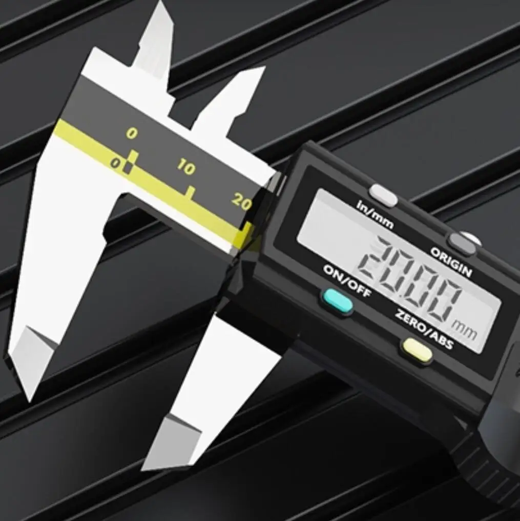 Штангенциркуль цифровой из нержавеющей стали нониус для столярных работ