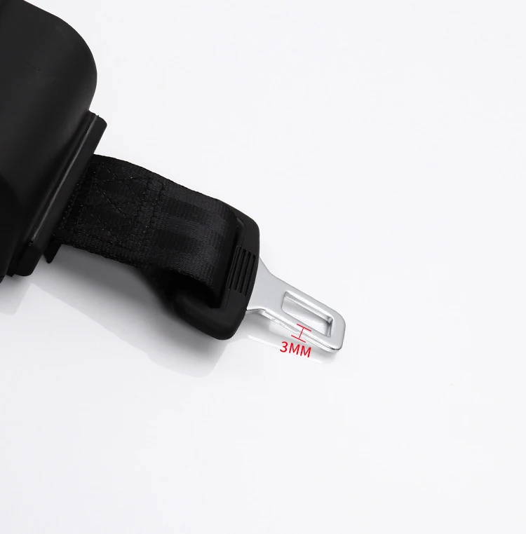 

FE041-1 High Quality Safety Two Point Adjustable Belt black Universal Car Vehicle Belt Extension Extender Strap