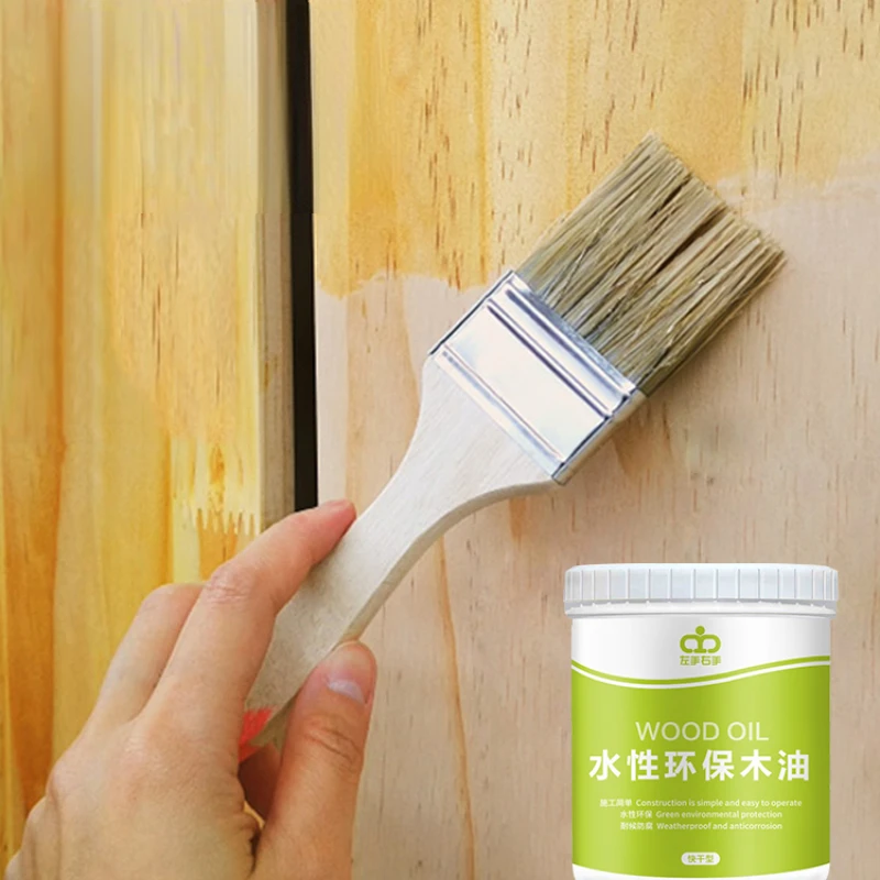 

350ML Water-based Anti-corrosion Wood Wax Oil Weather-resistant Waterproof Odor-free Anti-crack Solid Wood Transparent Varnish