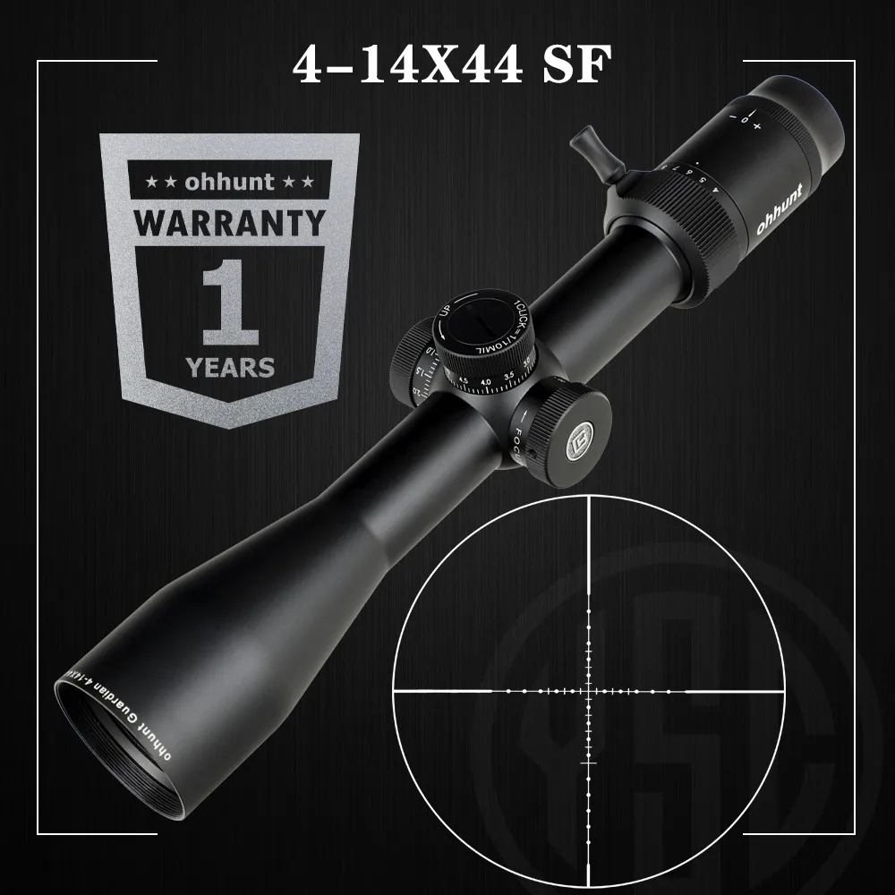 

Ohhunt Guardian 4-14X44 SF охотничий оптический прицел 30 мм трубка боковой Параллакс с солнцезащитным козырьком и крепежными кольцами