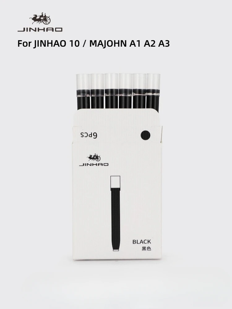 Фото 240/6 шт. JINHAO для 20 10 A1 A2 Majohn Press, картриджи для заправки чернил для перьевой ручки, калибр 5,5 мм, офисные принадлежности, школьные канцелярские принадлежности №2