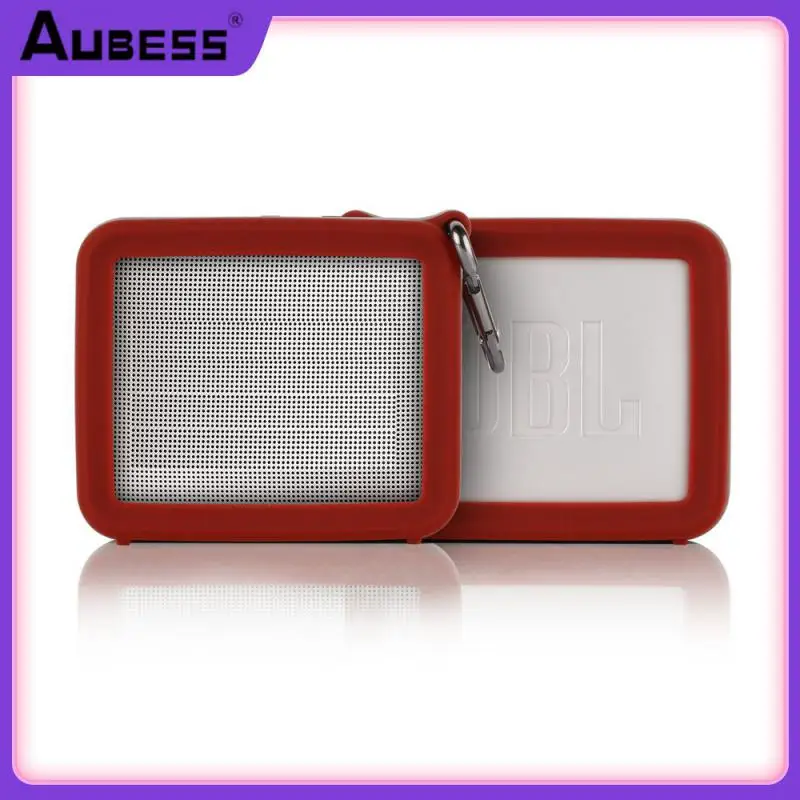 

Blue Speaker Silicone Case Reserved Volume Hole Design Anti-drop And Shockproof At Four Corners Audio Kit Buckle Portable Design