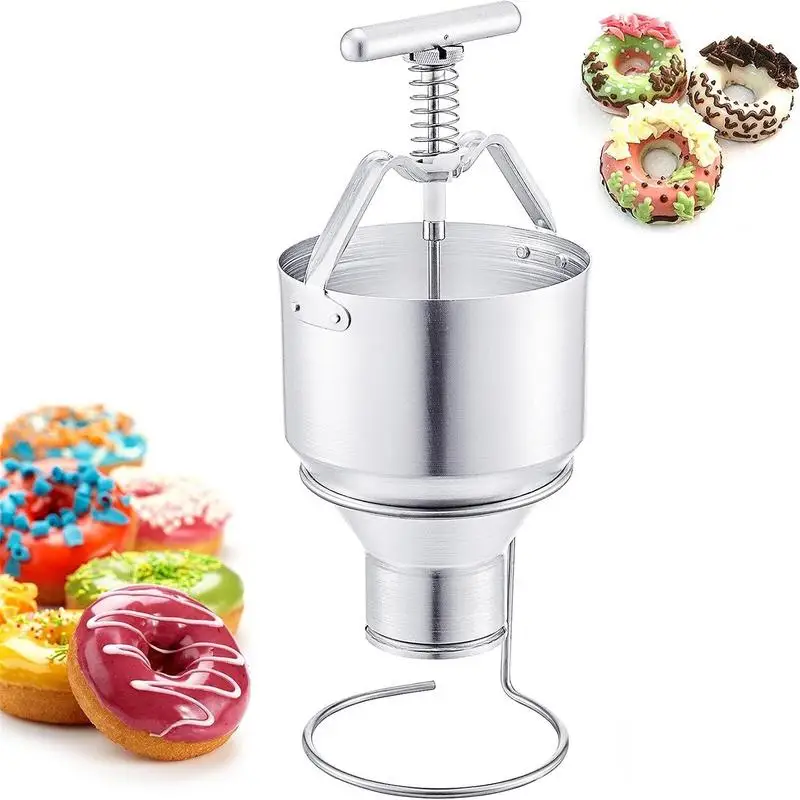 

Donut Dropper Batter Dispenser 2.5L Manual Donut Machine For Home 6 Adjustable Thicknesses Donut Machine Maker With Stand For