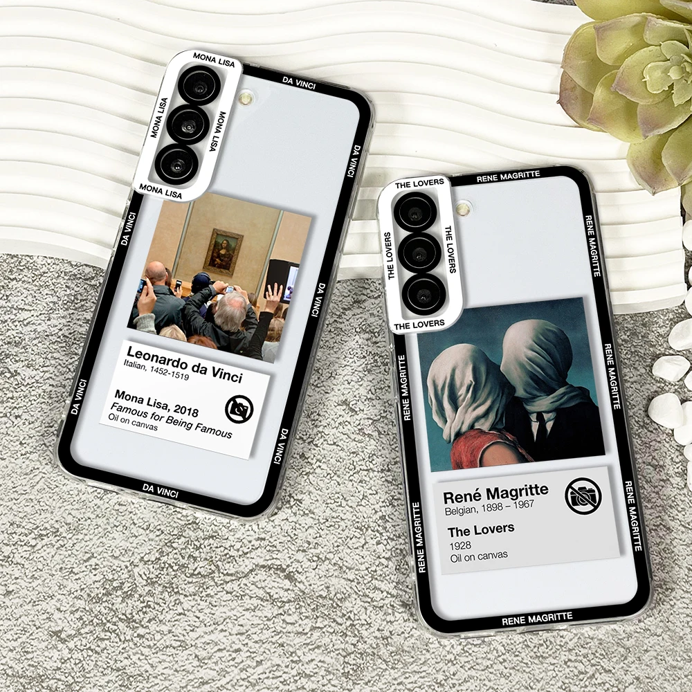 Чехол Da Vinci Rene Magritte для Samsung Galaxy S20 S21 S22 S23 Plus FE, ультрамягкий чехол
