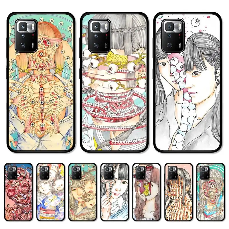 

Shintaro Kago Horror Phone Case For Redmi 9A 8A 7A 7A 7 6A 5A 5 Plus 4X S2 GO K20 K30 6 Note 8 9 Pro Cover