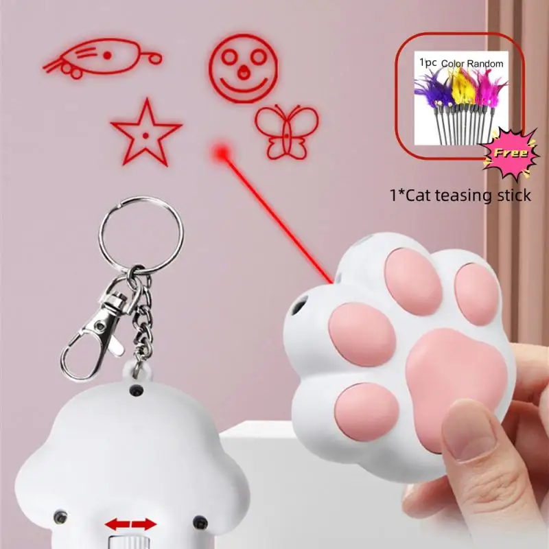 

Pet Toys Cat USB Rechargeable Multifunctional Pet Laser Toy For Cats Interactive Funny Kitten Training Laser Toy Cat Accessories