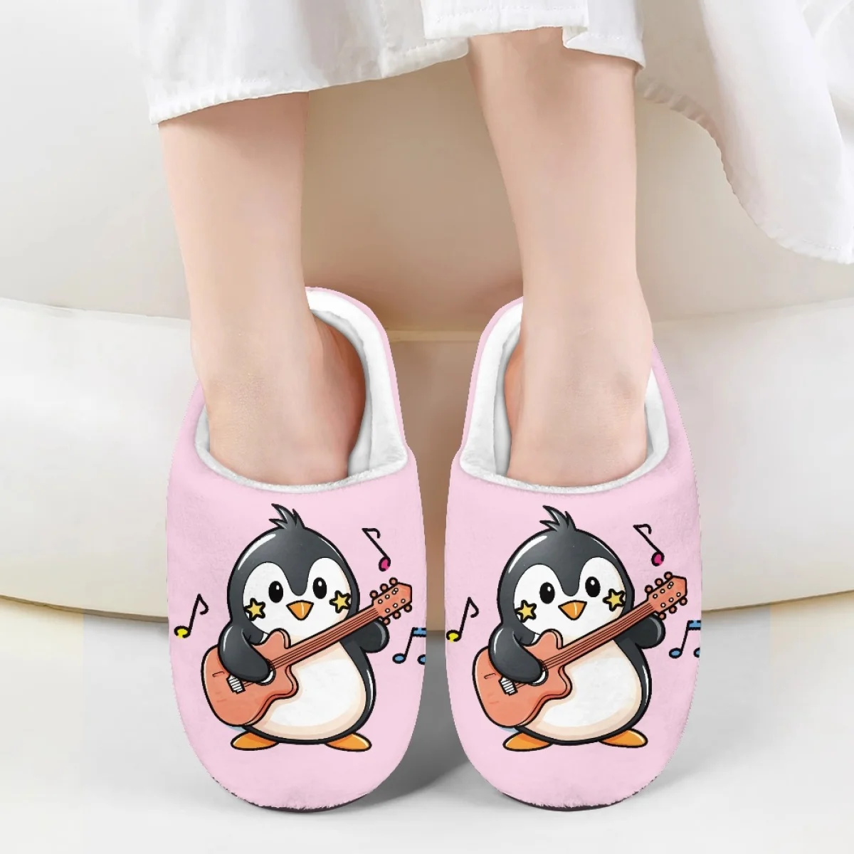 

Зимние фланелевые мягкие хлопковые тапочки для детей и мальчиков с музыкальным рисунком, уличные дорожные дышащие плюшевые тапочки для девочек и мальчиков