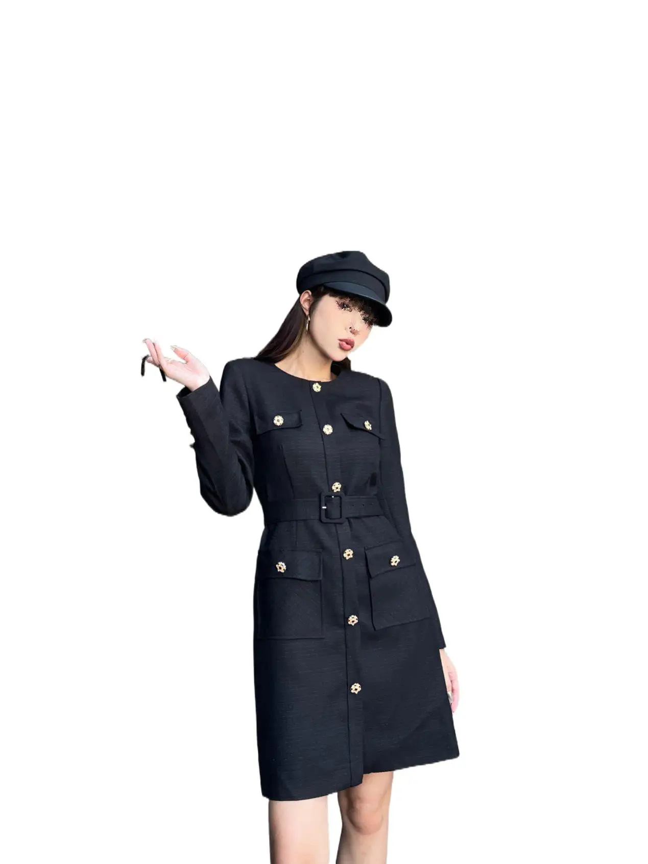 

2023 Женская одежда, элегантное приталенное платье 0824