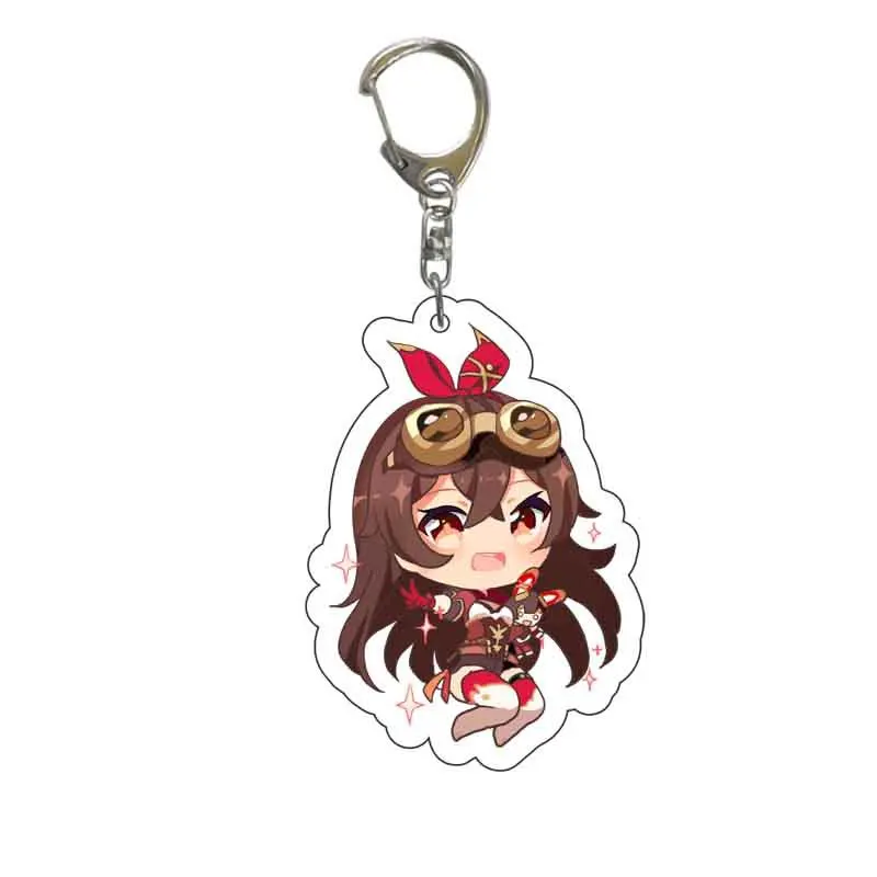 

Genshin Impact Kaedehara Kazuha Yoimiya Kamisato Ayaka Keychain Accessories Key Chain Pendant Cartoon Badge
