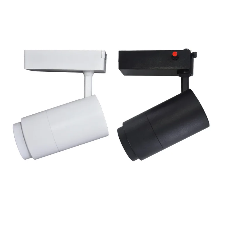 

10w 15w 20w 30w Remote Control Dimmable Track Lighting COB Adjustable Focus Spotlight 15-60 Angle Adjustable LED Track Lights