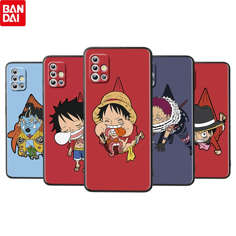 

Anime Cute ONE PIECE For Samsung Galaxy A72 A71 A52 A51 A73 A53 A32 A12 A21S 5G Silicone Soft Black Phone Case Funda Coque Cover