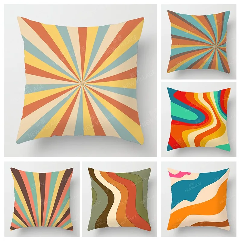 

Скандинавский осенний домашний декор, Осенний чехол для диванной подушки, современный 45x45 см 45*45 50x50 60x60 см 40*40 40x40 Геометрия 60*60