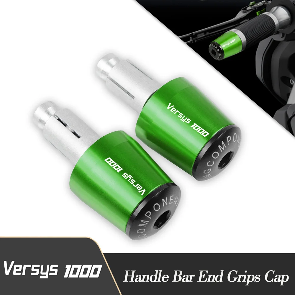

Motorcycle Handle 7/8"22mm Gear Balanced Plug Slider Handle Bar End Grips Cap For Kawasaki VERSYS1000 2012-2018 Accessories
