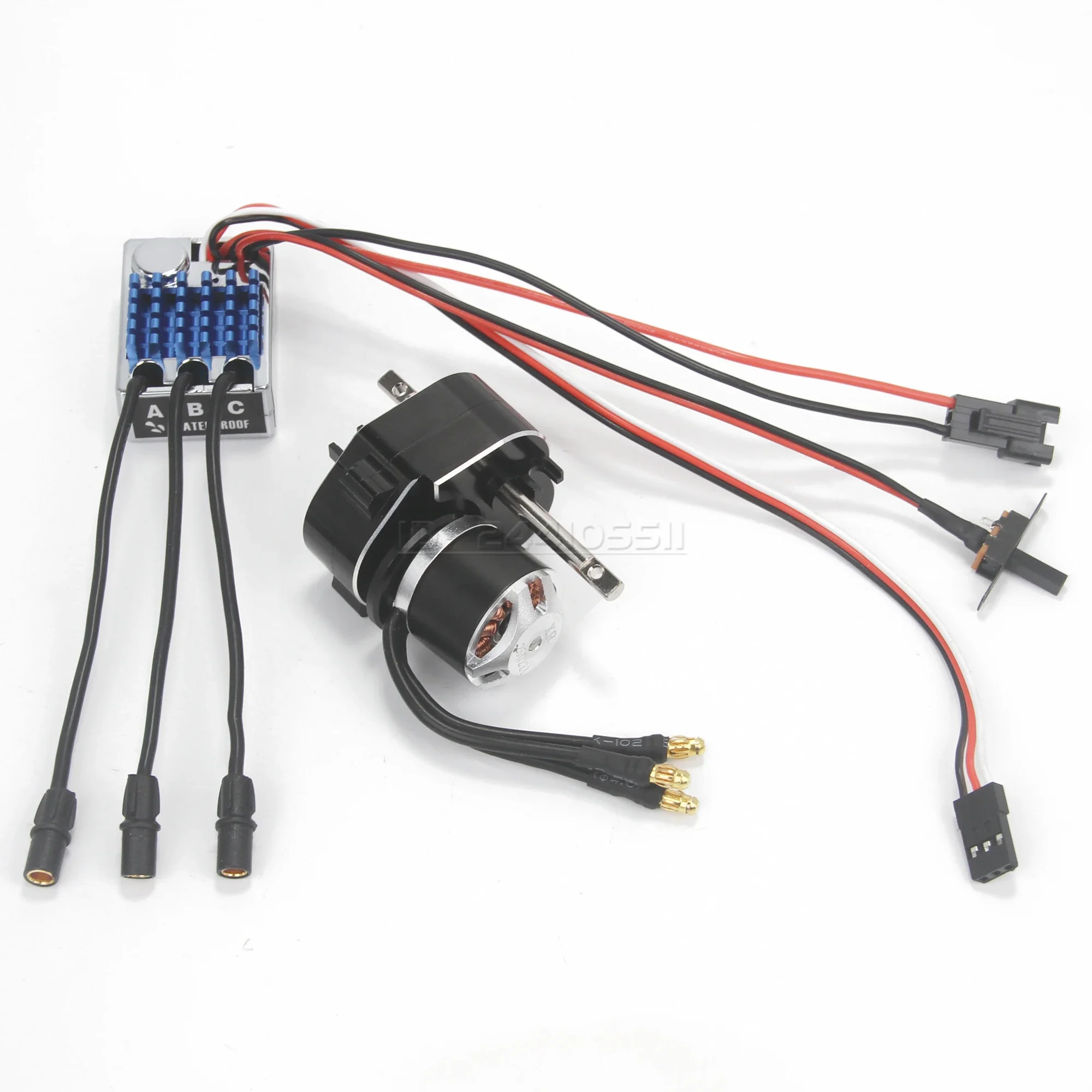 Фото NEEBRC 2322 2600KV Гусеничный бесщеточный двигатель Outrunner 5,5-9 В 45A ESC BEC Металлическая коробка передач для MN82 MN99S MN168 MN78 RC Car №5